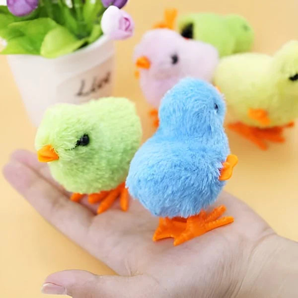 Jumping wind saw chicken toy Pack of 2