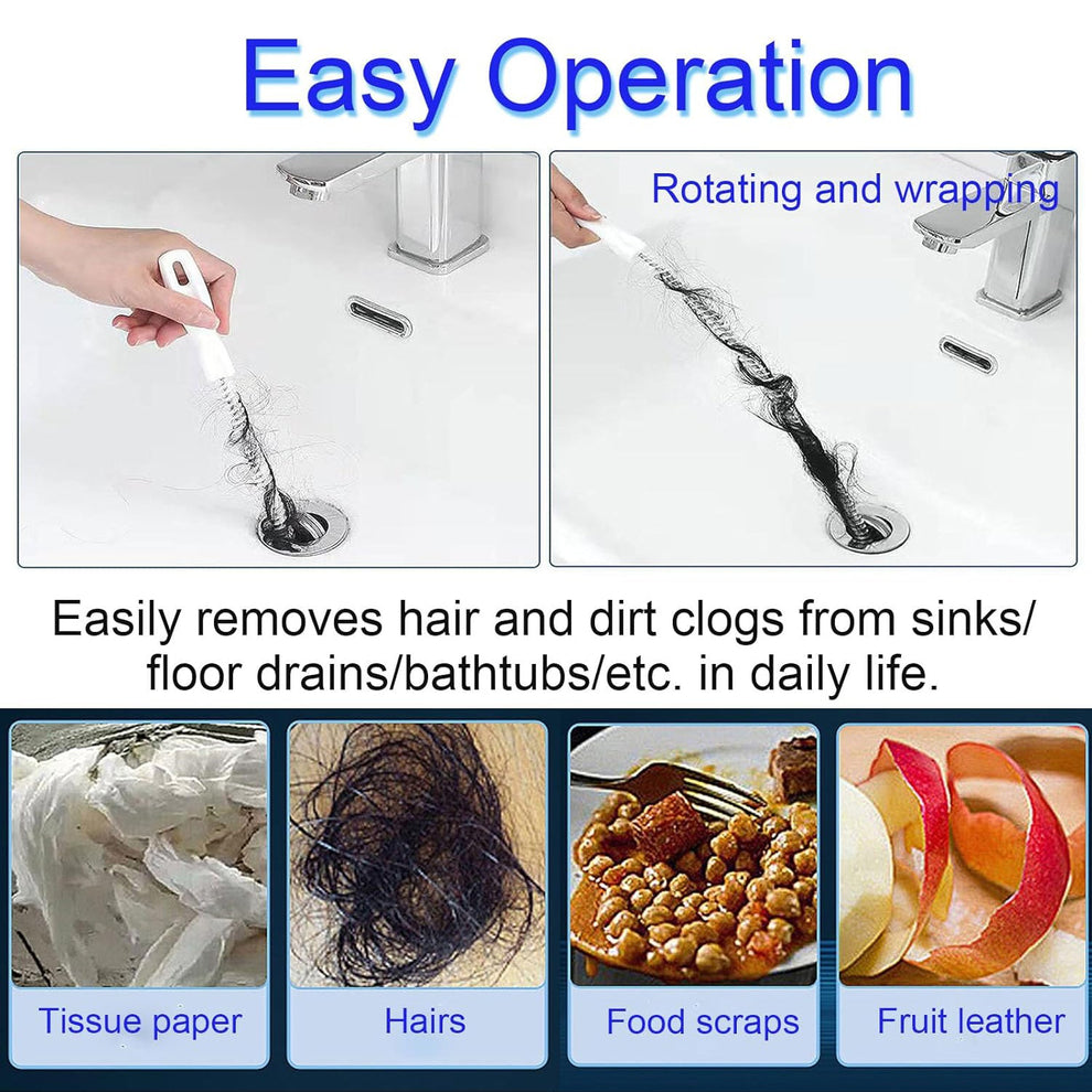 Flexible Sink Cleaning Brush Water Pipe Drain Dredge Tool (48 CM 1 Pcs)