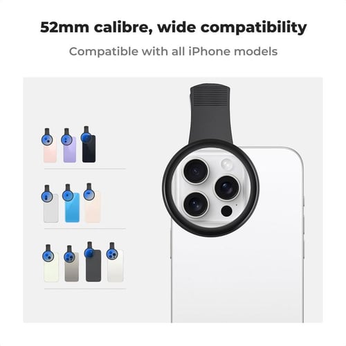 52mm Clip-0n CPL Phone CameraLens Filter Kit