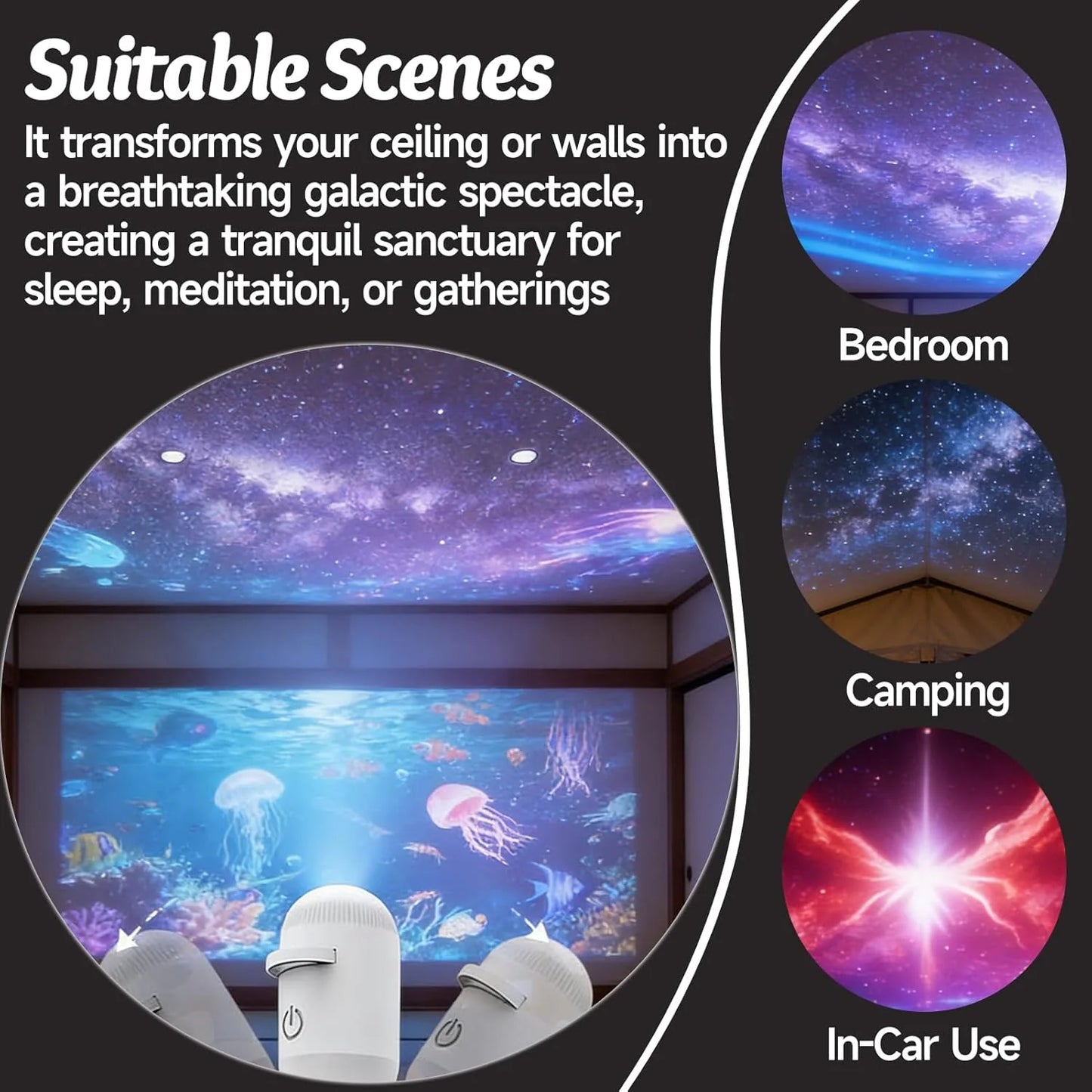 Wall Projection Lamp Starry Usb Starry Sky Ambience Light