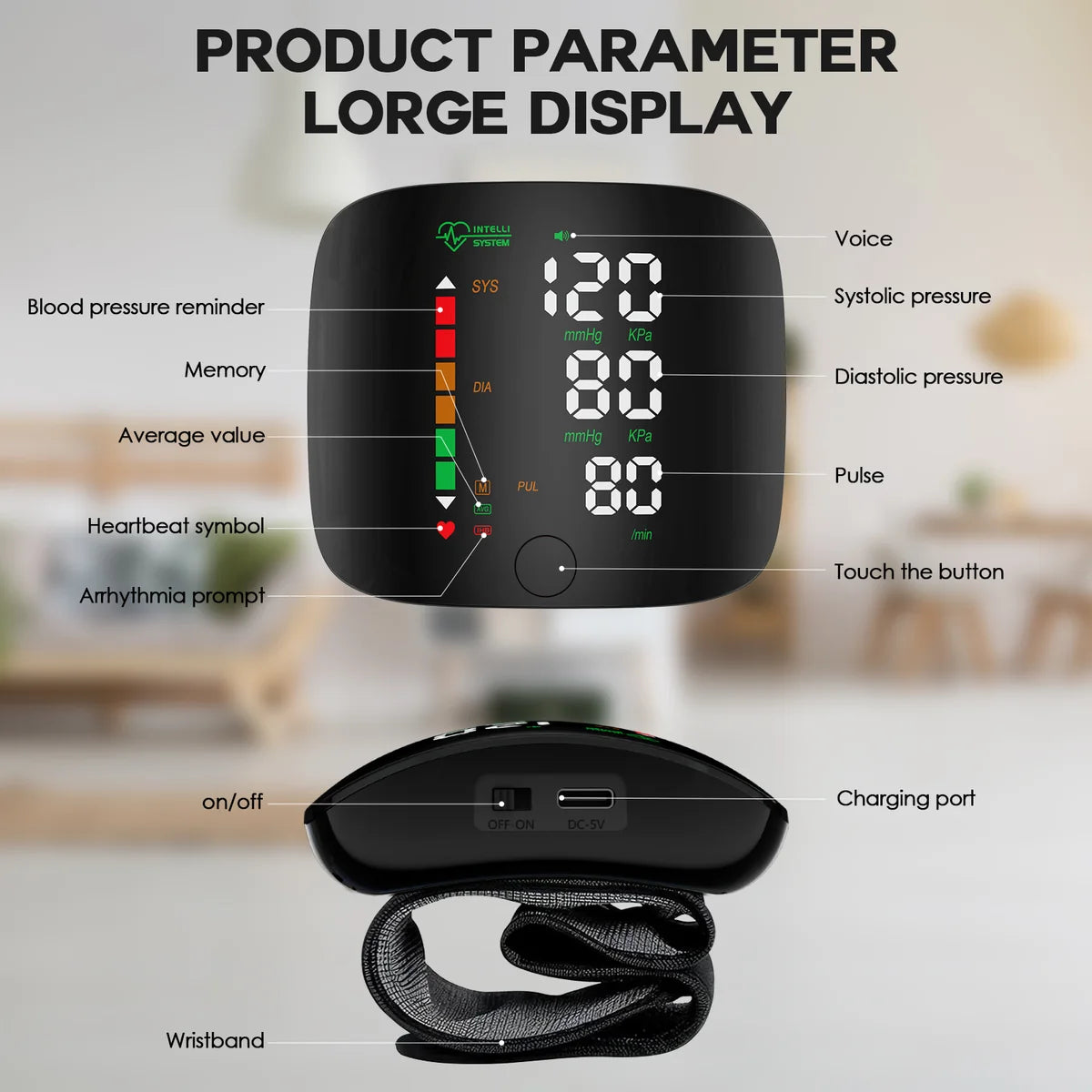 PulseGuard™ Wrist Blood Pressure Monitor