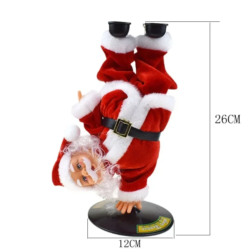 🎅Breakdancing Santa – Musical Dancing Christmas Figurine, Festive Decor & Gift 🕺🎄