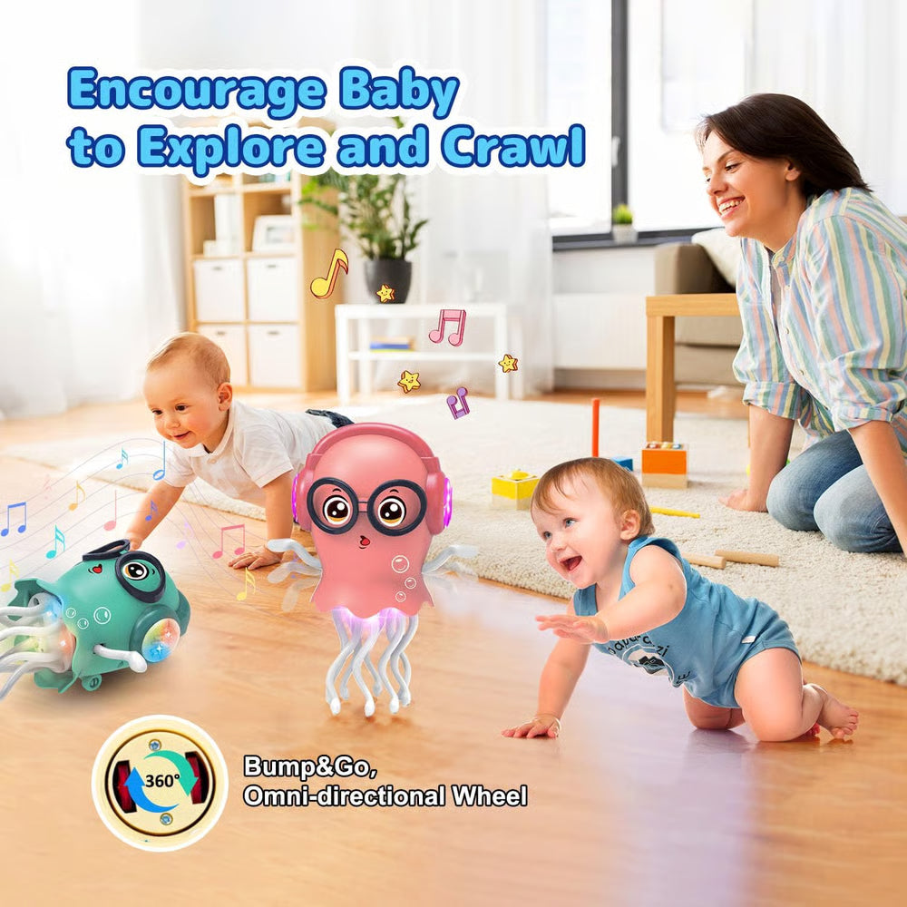 🏆Hot Sale⚡Magic Dancing Jellyfish Toy: LED Lights, Music & Smart Obstacle Avoidance