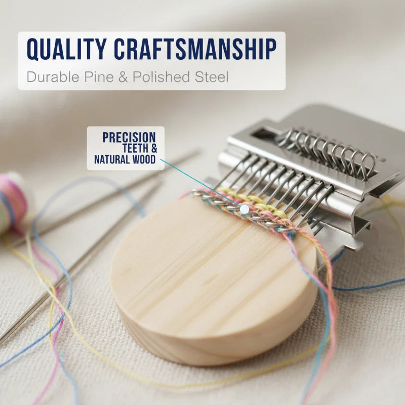 Wooden Darning Loom Machine for Visible Mending