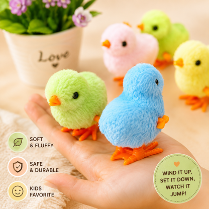 🐥 Wind-Up Jumping Chicken Toy
