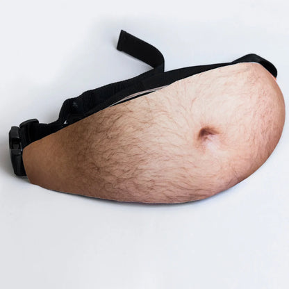 REALISTIC FAKE BEER BELLY WAIST BAG