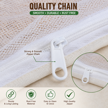 Reusable Cotton Drying Cloth with Net