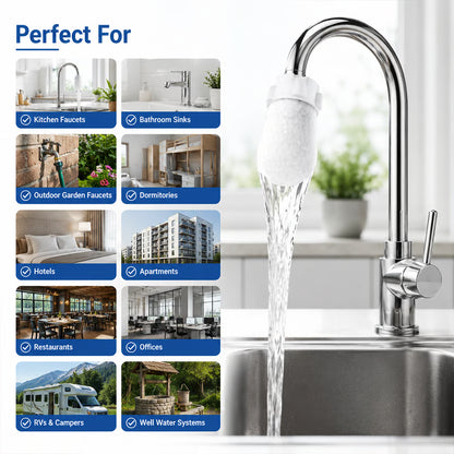 Faucet Filter Cotton Bags - Universal, 100 PCS Splash-Proof Faucet Filter 🌟Set