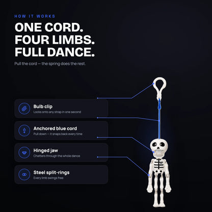 Dr. Bones™ | Pull-Cord Dancing Skeleton