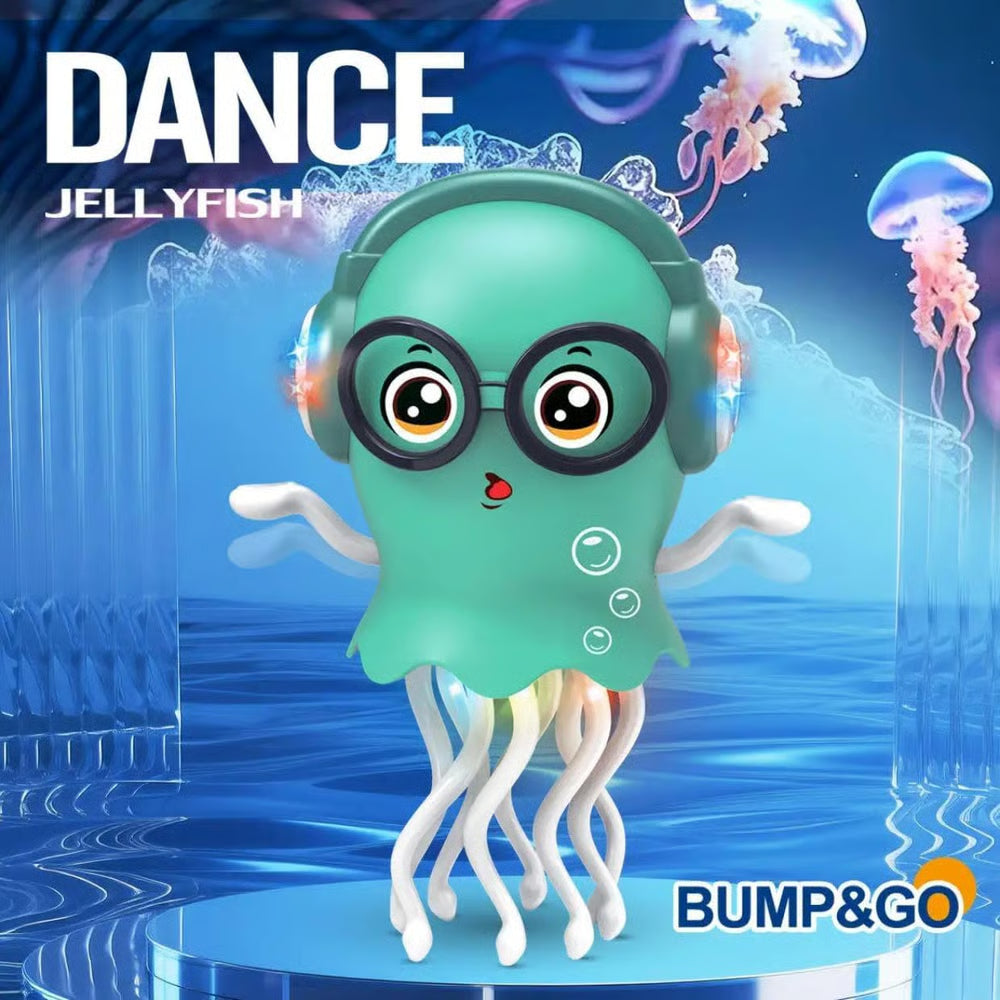 🏆Hot Sale⚡Magic Dancing Jellyfish Toy： LED Lights, Music & Smart Obstacle Avoidance