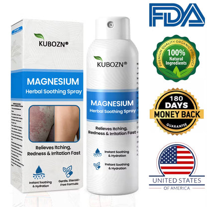 KUBOZN® Magnesium Herbal Spray – Fast Relief for Psoriasis & Eczema | No-Rub, Steroid-Free (IMPORTED)