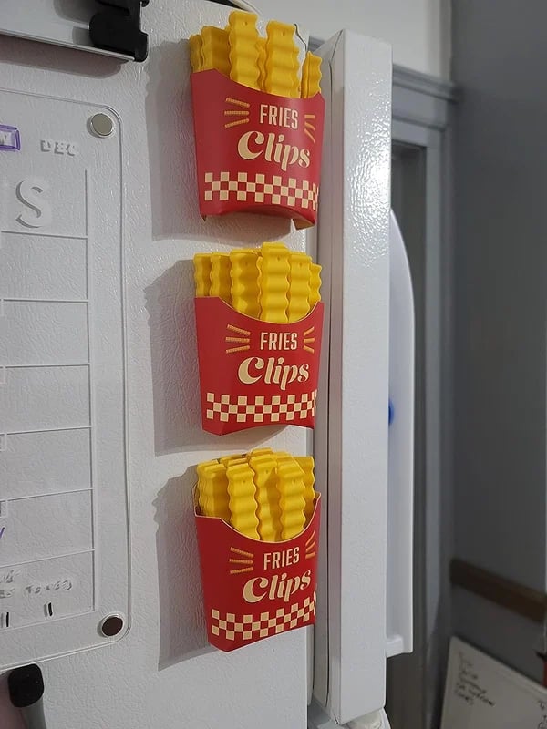 Magnetic French Fries Sealing Clip - Pack Of 12