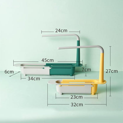 Kitchen Sink Shelf Flexible Drain Storage Basket