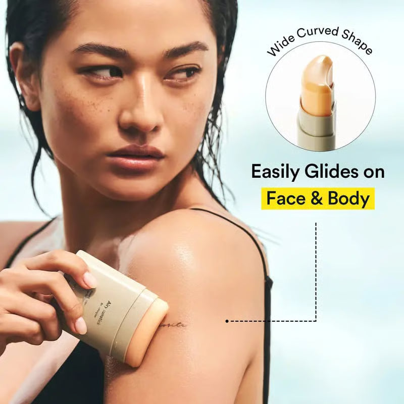 Airy Sunstick Smoothing Bar SPF50 (Single/Duo) | Matt Finish, Non-Sticky Sun Protection for Face and Body, Long-lasting, UV Protector sunscreen(0.81 oz)