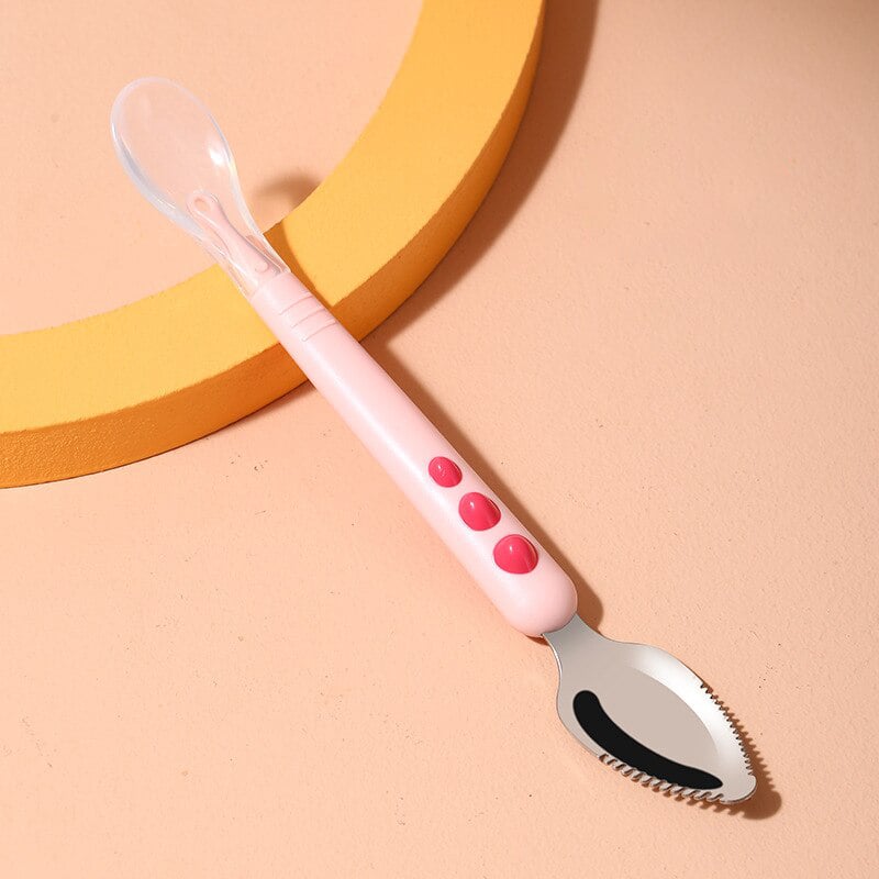 Baby Double Head Scraping Fruit Spoon