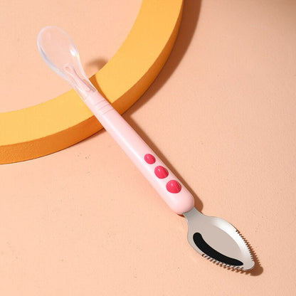 Baby Double Head Scraping Fruit Spoon