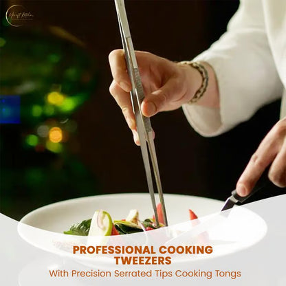 Non-Slip Kitchen Tweezers – 2 PCS