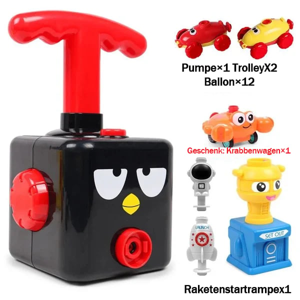 Balloon car toy pump set with lots of fun
