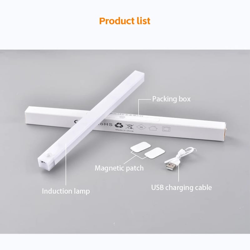 Punch-free Smart Sensor Magnetic Rechargeable LED Lights
