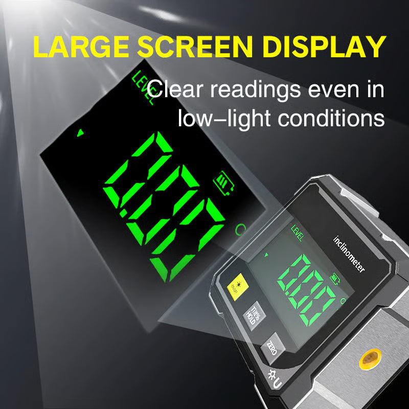 🔥4-Side Magnetic Digital Angle Gauge with Laser