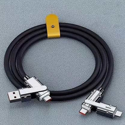 QuadCharge TangleFree Cable - 1m/3ft length - Pack Of 3