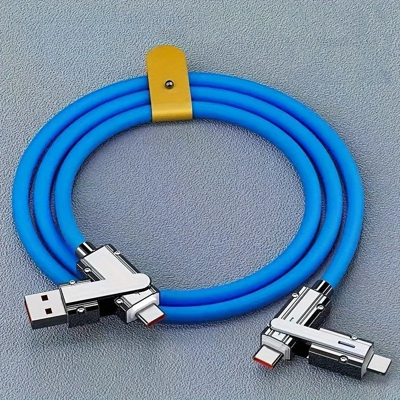 QuadCharge TangleFree Cable - 1m/3ft length - Pack Of 3