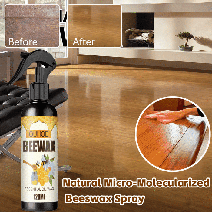 (Pack of 2) Natural Micro-Molecularized Beeswax Spray