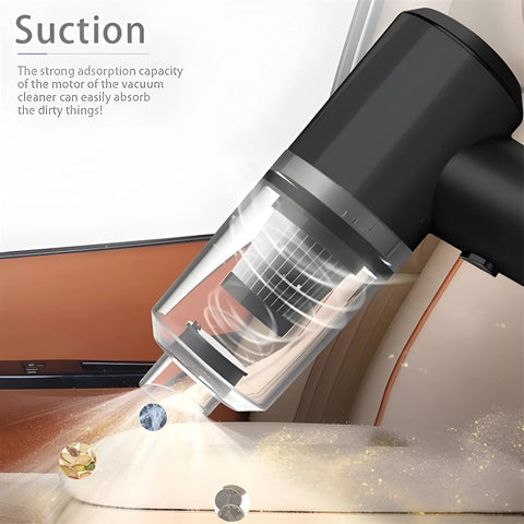 2 in 1 Wireless Car Vacuum Cleaner with LED Light