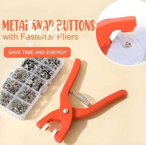 Snap Button Fastening Tool Kit with Pliers 🔧
