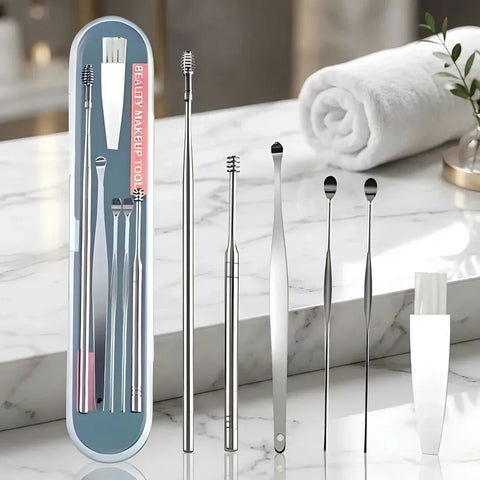 stainless steel ear wax removal kit.