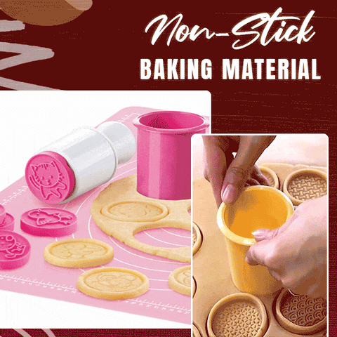 Non-Stick Cookie Stamp & Cutter