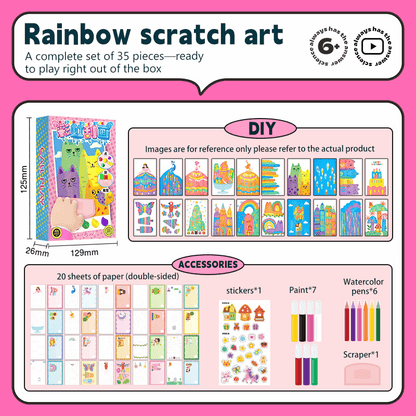DIY Rainbow Scratch Art