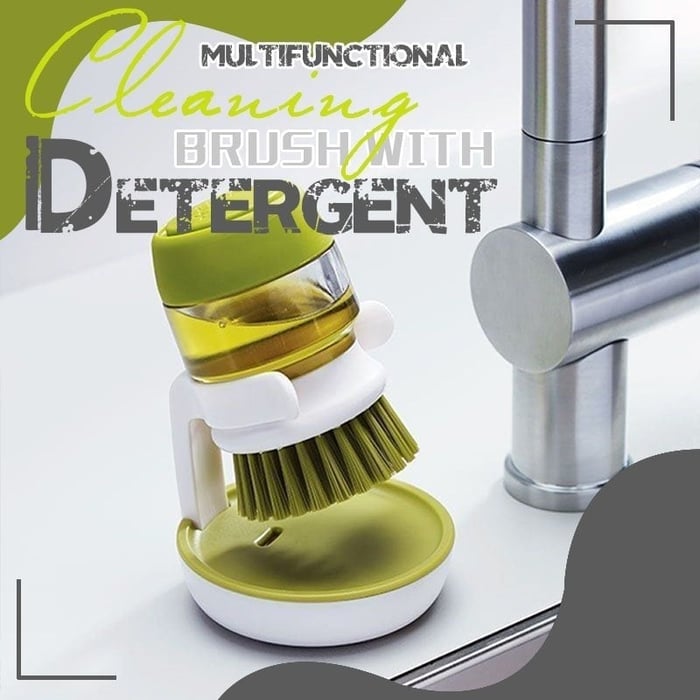Kitchen Soap Dispensing Palm Brush