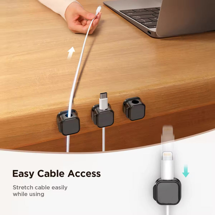 MagnaClip Magnetic Cable Organizer - Pack Of 6