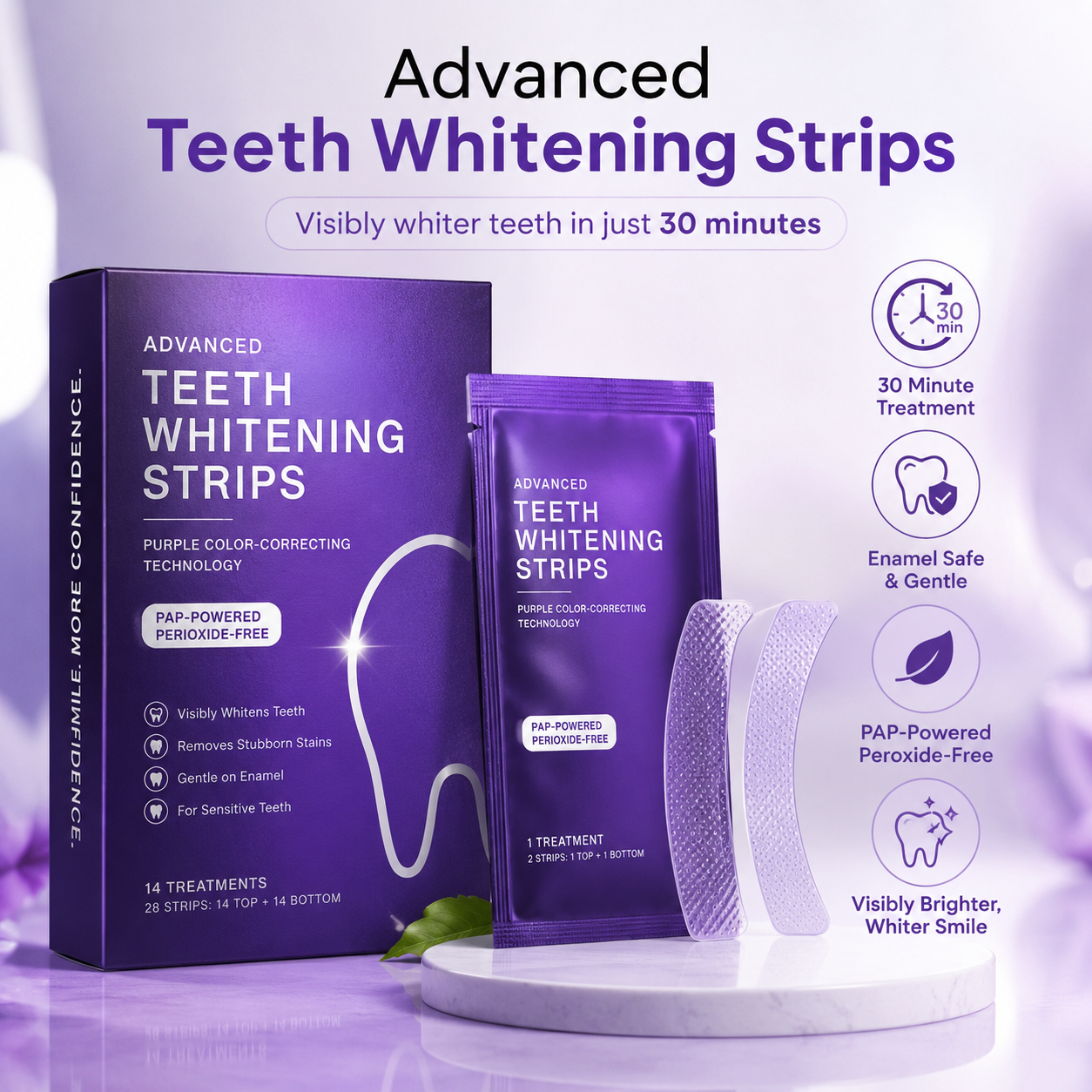 Purple Whitening Strip - Pack of 14 Strips