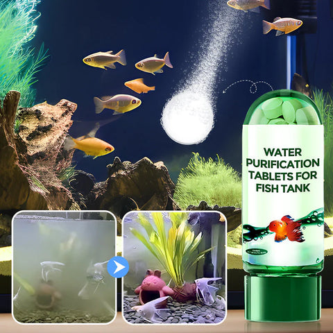 ♻️Powerful Aquarium Water Purification Tablet - 300gm🌿