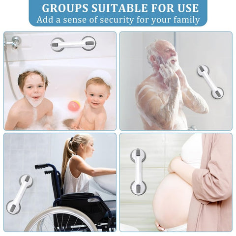 Suction Cup Bathroom Handle, Pack of 2