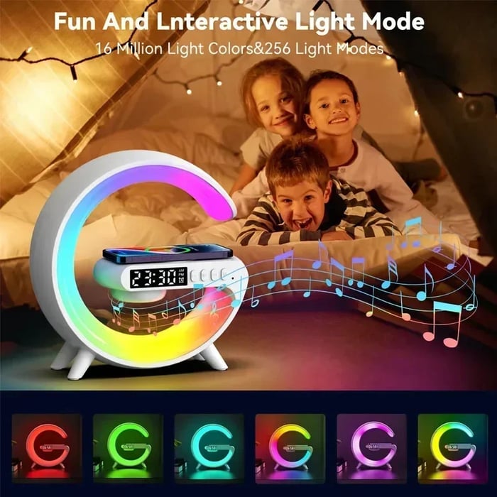 LED G-Lamp Wireless charger RGB Light Bluetooth Speaker