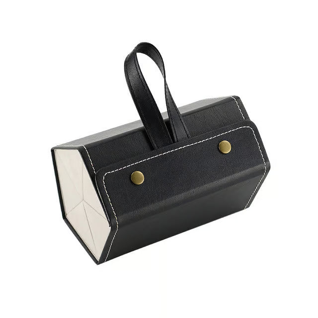 Multiple Glasses Leather Storage Case