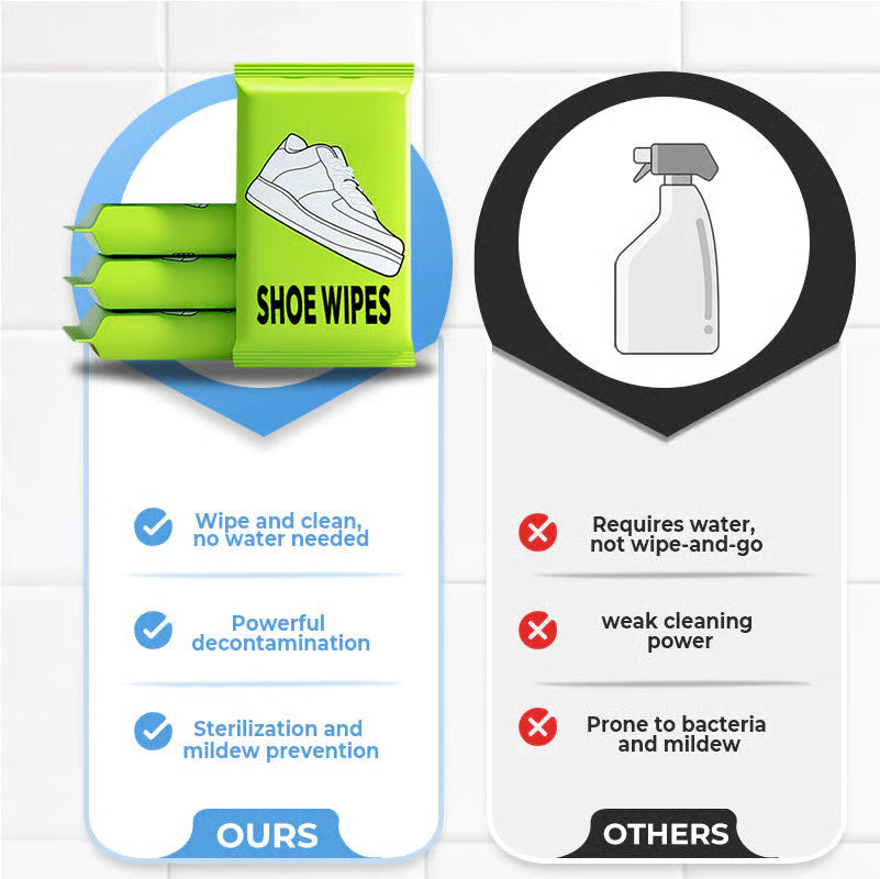 💖Quick-Clean Shoe Wipes - Pack of 100