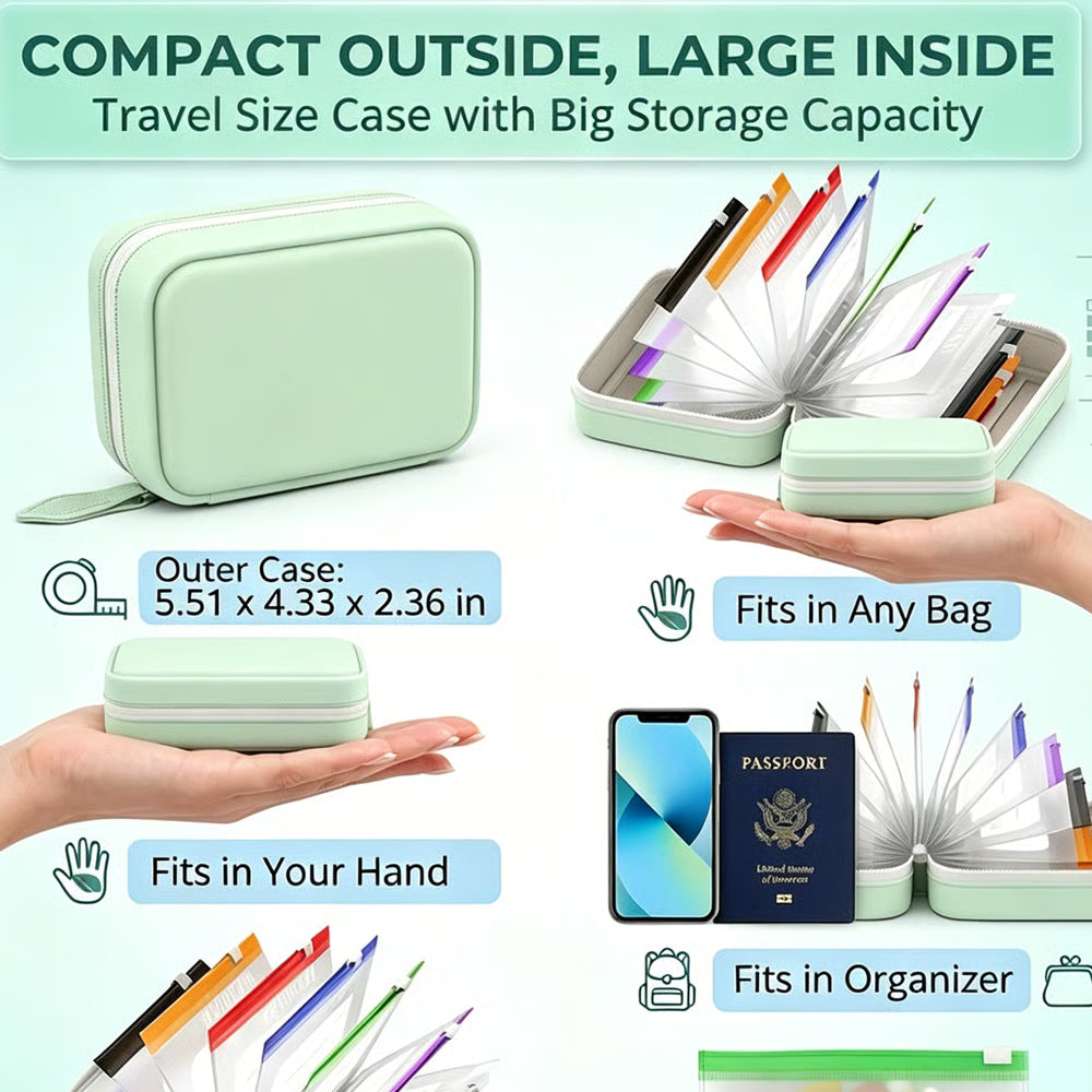 💊 A8 Waterproof Pill Pouch Set – Large Weekly Travel Medicine Organizer