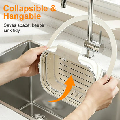 🥦🍅Collapsible Faucet-Hanging Sink Strainer Basket