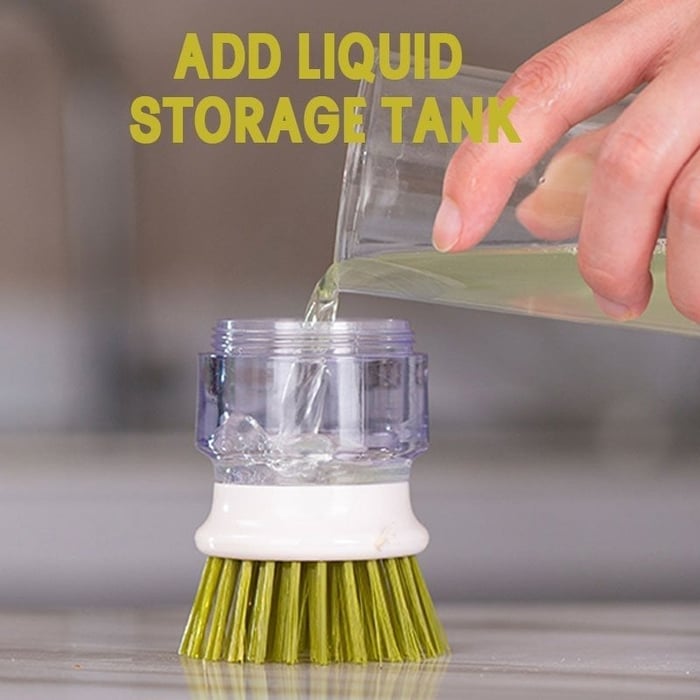 Kitchen Soap Dispensing Palm Brush