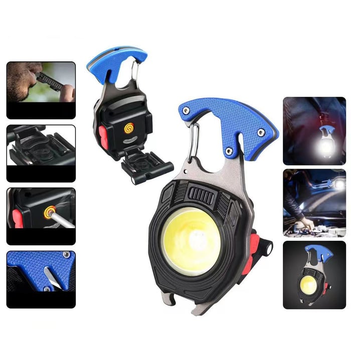 Multifunction Keychain Flashlight