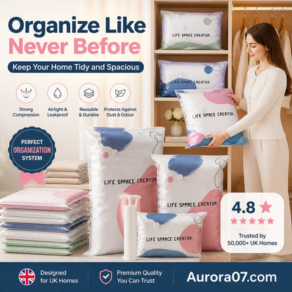 Vacuum Storage Bags – Press & Seal (Pack Of 5)