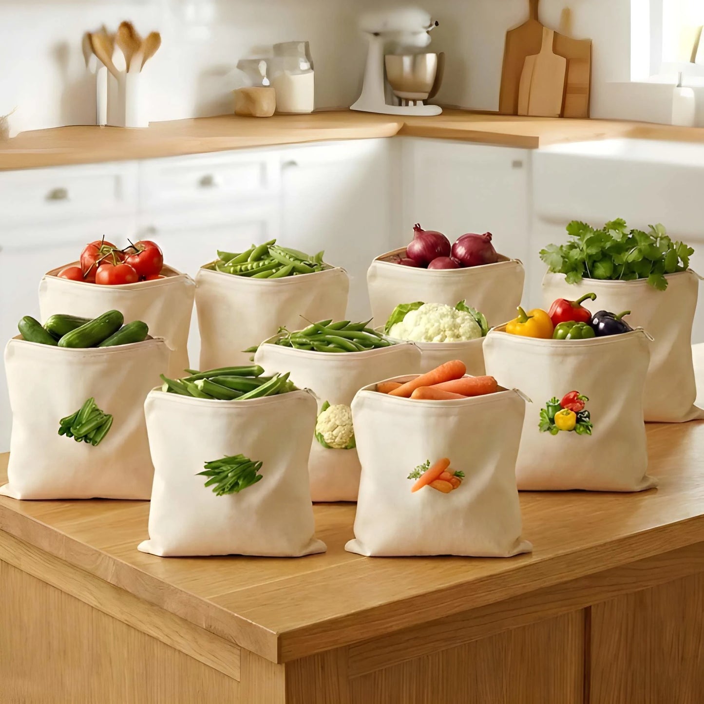 Vegetable and Fruit Bags | Pack of 10