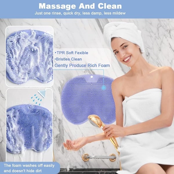 Multi-purpose Shower Foot & Back Scrub Massage Pad