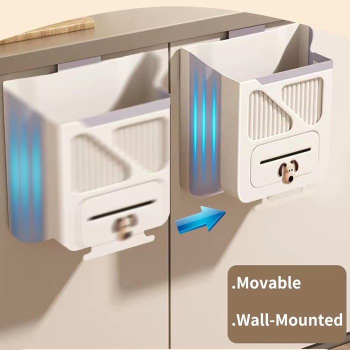 Hanging Trash Can for Kitchen Cabinet Door