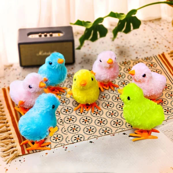 Jumping wind saw chicken toy Pack of 2