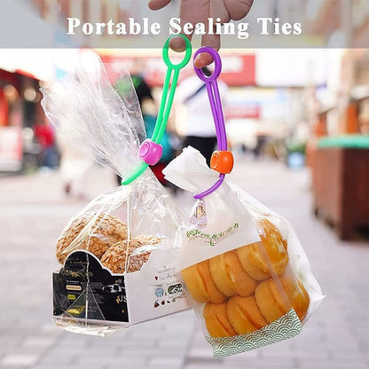 Multi-purpose Sealer Reusable Food Bag Clips - Pack Of 6
